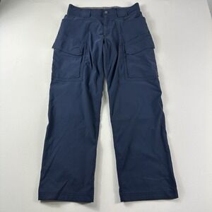 Duluth Flex Dry On The Fly Cargo Pants Mens 32x30 Navy Blue 46201B Relaxed Fit